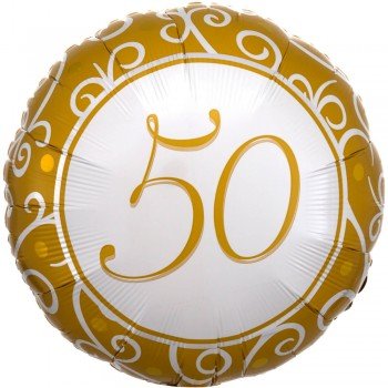 50. Anniversary, Házassági évforduló fólia lufi 43 cm 50. Anniversary, Házassági évforduló fólia lufi 43 cm
