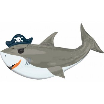 Ahoy Shark Fólia lufi 104 cm Ahoy Shark Fólia lufi 104 cm
