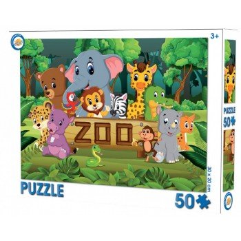Állatkert puzzle 50 db-os Állatkert puzzle 50 db-os