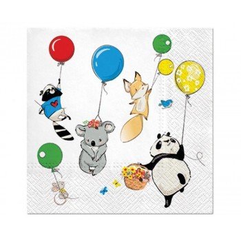 Animals Party, Állatos szalvéta 20 db-os 33x33 cm Animals Party, Állatos szalvéta 20 db-os 33x33 cm