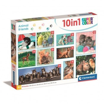 Állatos Friends 10 az 1-ben puzzle Clementoni Állatos Friends 10 az 1-ben puzzle Clementoni