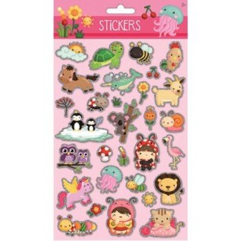 Állatos hologrammos szivacs matrica Állatos hologrammos szivacs matrica