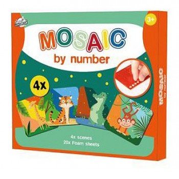 Állatos Jungle habszivacs mozaikos kreatív szett Állatos Jungle habszivacs mozaikos kreatív szett