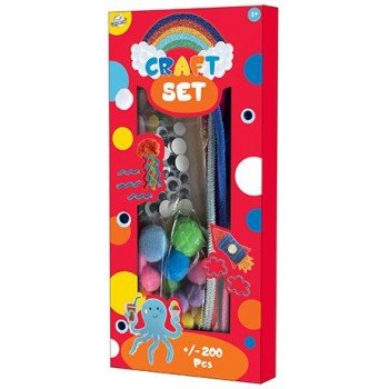 Állatos kézműves kreatív szett 200 db-os Állatos kézműves kreatív szett 200 db-os