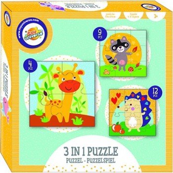Állatos puzzle 3 az 1-ben Állatos puzzle 3 az 1-ben