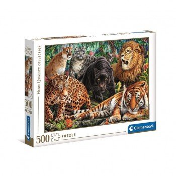 Állatos Wild Cats 500 db-os puzzle Clementoni Állatos Wild Cats 500 db-os puzzle Clementoni