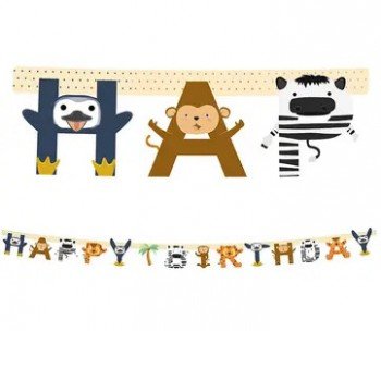 Állatos Zoo Happy Birthday felirat FSC 2 m Állatos Zoo Happy Birthday felirat FSC 2 m