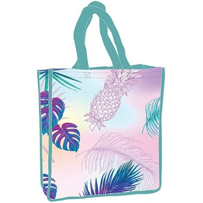 Ananász hologrammos shopping bag 34 cm