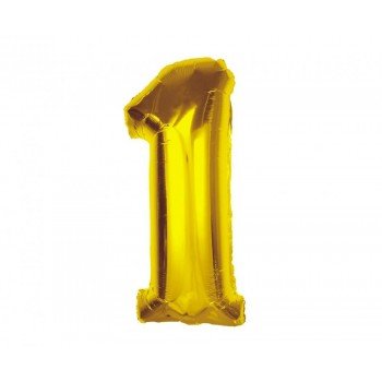 Arany 1-es Gold szám fólia lufi 92 cm Arany 1-es Gold szám fólia lufi 92 cm