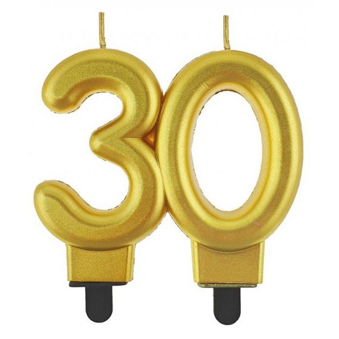 Gold, Arany tortagyertya, számgyertya 30-as