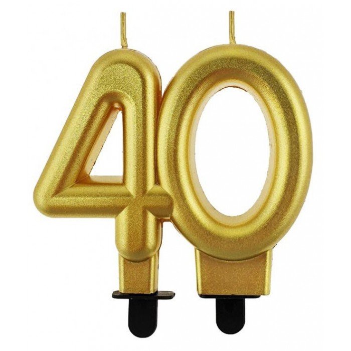 Gold, Arany tortagyertya, számgyertya 40-es