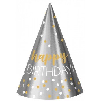 Arany, Ezüst Parti kalap, csákó 12 db-os Arany, Ezüst Parti kalap, csákó 12 db-os