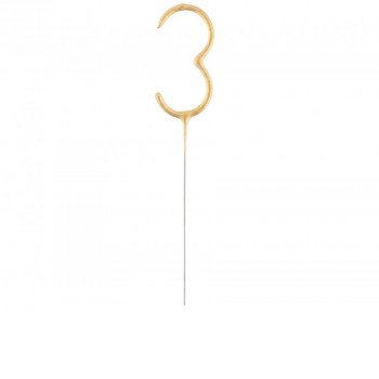 Gold, Arany 3-as csillagszóró 17 cm