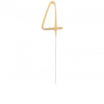 Gold, Arany 4-es csillagszóró 17 cm