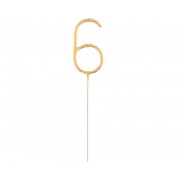 Gold, Arany 6-os csillagszóró 17 cm