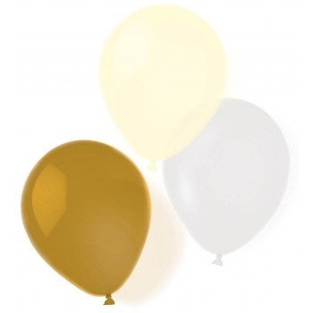 Gold Brush léggömb, lufi 8 db-os 10 inch (25,4 cm) Gold Brush léggömb, lufi 8 db-os 10 inch (25,4 cm)