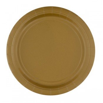 Gold, Arany papírtányér 8 db-os 23 cm Gold, Arany papírtányér 8 db-os 23 cm