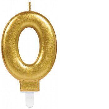 Gold, Arany számgyertya 0-ás tortagyertya