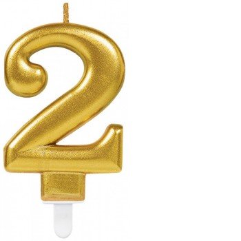 Gold, Arany számgyertya 2-es tortagyertya