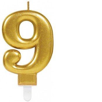 Gold, Arany számgyertya 9-es tortagyertya