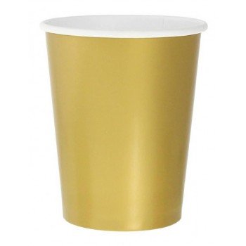 Solid Gold, Arany papír pohár 14 db-os 270 ml Solid Gold, Arany papír pohár 14 db-os 270 ml