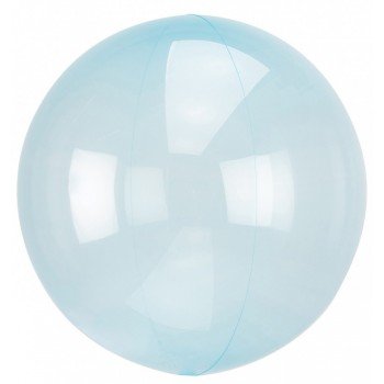 Áttetsző Crystal Gömb Blue Fólia lufi 45 cm Áttetsző Crystal Gömb Blue Fólia lufi 45 cm