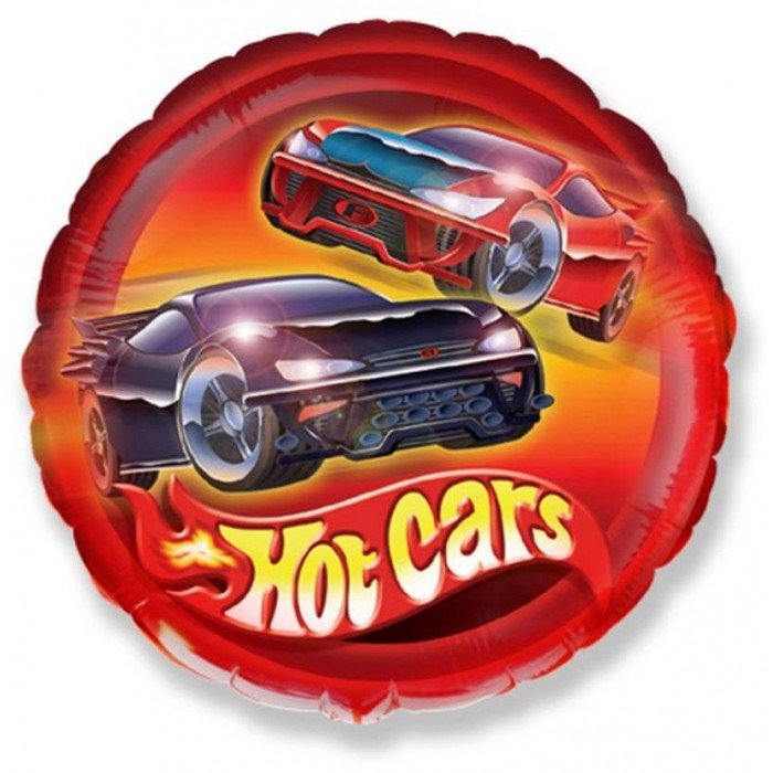 Hot Cars fólia lufi 46 cm