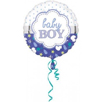 Baby Boy fólia lufi 43 cm Baby Boy fólia lufi 43 cm
