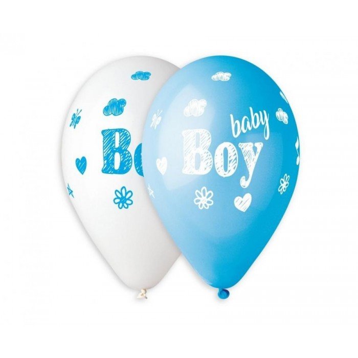 Baby Boy léggömb, lufi 5 db-os 13 inch (33 cm)