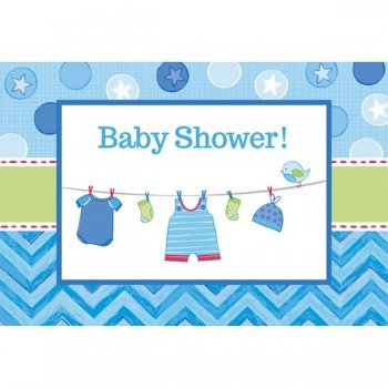 Baby Boy Shower meghívó 8 db-os Baby Boy Shower meghívó 8 db-os