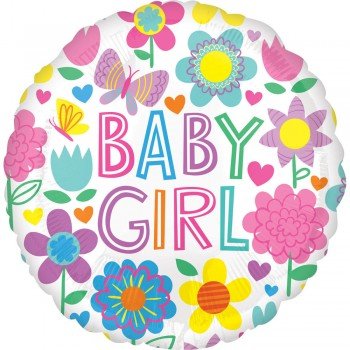 Baby Girl fólia lufi 43 cm Baby Girl fólia lufi 43 cm