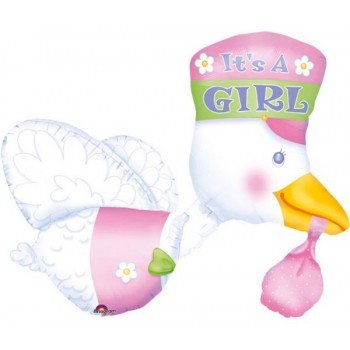 Baby Girl fólia lufi 81 cm Baby Girl fólia lufi 81 cm
