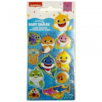 Baby Shark Aquatic hologrammos matrica szett Baby Shark Aquatic hologrammos matrica szett