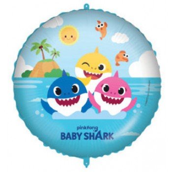 Baby Shark fun in the Sun fólia lufi 46 cm Baby Shark fun in the Sun fólia lufi 46 cm