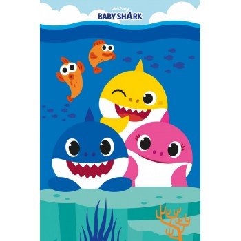 Baby Shark polár takaró 100x150cm Baby Shark polár takaró 100x150cm