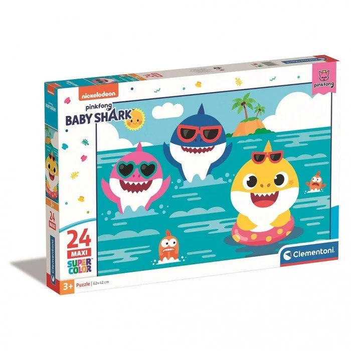 Baby Shark Vacation 24 db-os maxi puzzle Clementoni Baby Shark Vacation 24 db-os maxi puzzle Clementoni