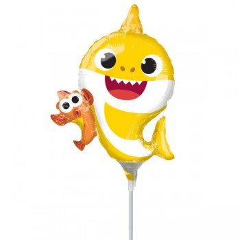 Baby Shark Yellow mini fólia lufi (WP) Baby Shark Yellow mini fólia lufi (WP)