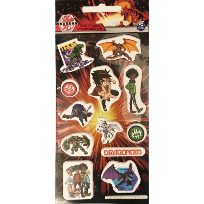 Bakugan pufi szivacs matrica szett