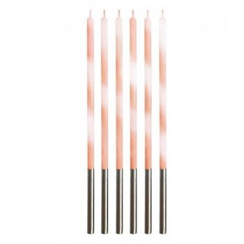 Candy Apricot, Barack tortagyertya, gyertya szett 6 db-os Candy Apricot, Barack tortagyertya, gyertya szett 6 db-os