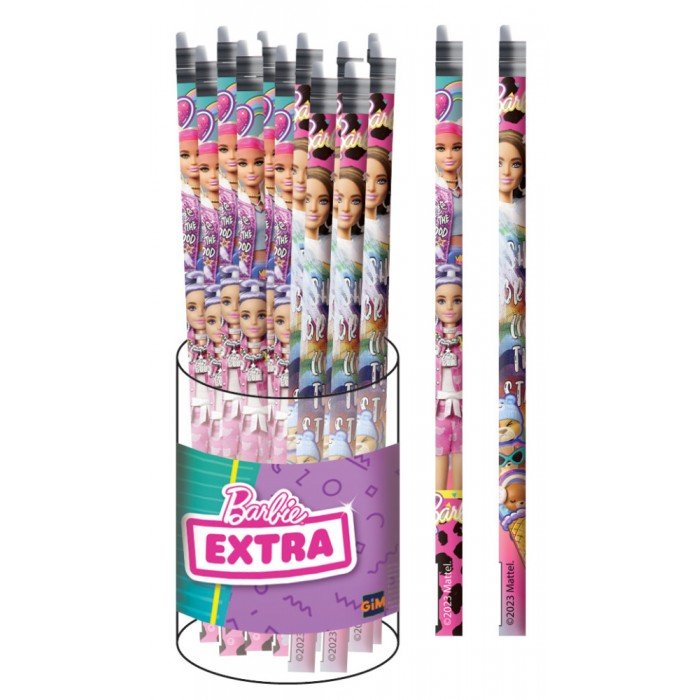 Barbie Extra HB grafit ceruza radír véggel