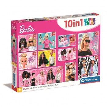 Barbie Girl 10 az 1-ben puzzle Clementoni Barbie Girl 10 az 1-ben puzzle Clementoni