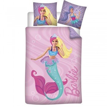 Barbie Mermaid ágyneműhuzat 140×200cm, 65×65 cm Barbie Mermaid ágyneműhuzat 140×200cm, 65×65 cm