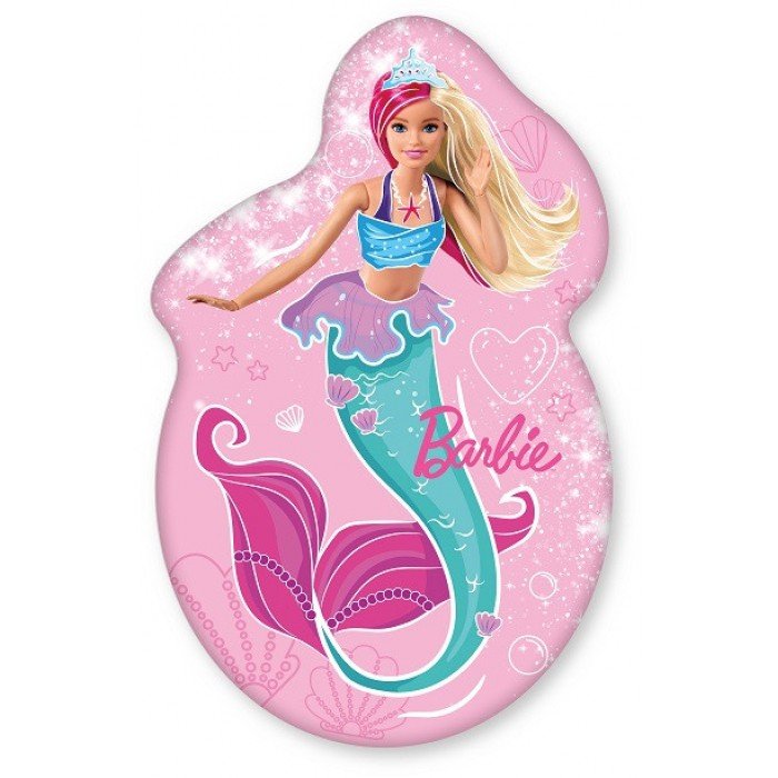 Barbie Mermaid formapárna, díszpárna 40x23 cm