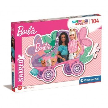 Barbie Roller Skate 104 db-os forma puzzle Clementoni Barbie Roller Skate 104 db-os forma puzzle Clementoni