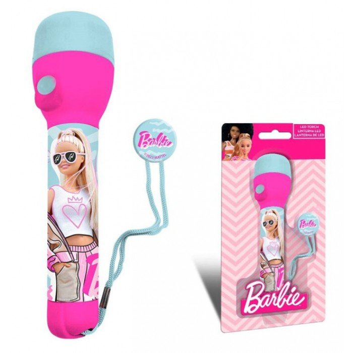 Barbie elemlámpa, zseblámpa 21 cm
