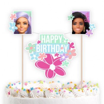 Barbie Sweet Life torta dekoráció 26 cm Barbie Sweet Life torta dekoráció 26 cm