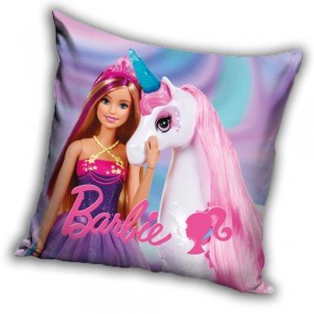 Barbie Unicorn párnahuzat 40x40 cm Velúr Barbie Unicorn párnahuzat 40x40 cm Velúr