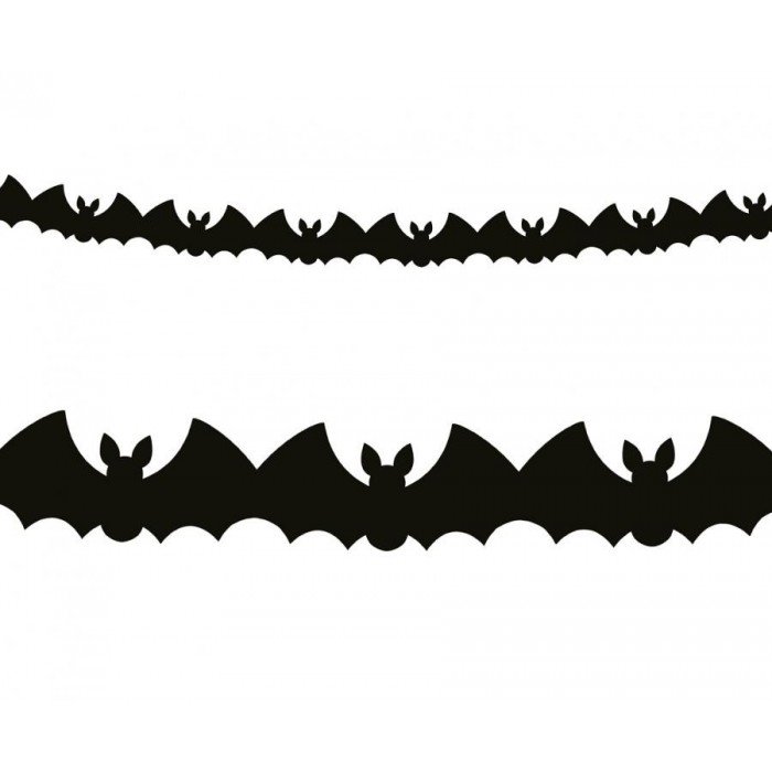 Bat, Denevér papír girland 300 cm