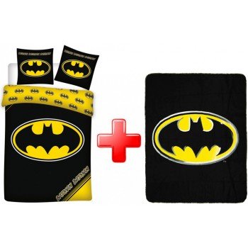 Batman ágyneműhuzat és polár takaró szett Batman ágyneműhuzat és polár takaró szett