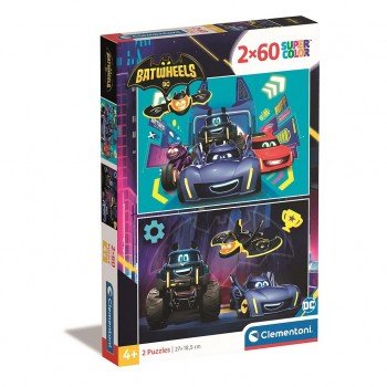 Batman Batwheels 2x60 db-os puzzle Clementoni Batman Batwheels 2x60 db-os puzzle Clementoni